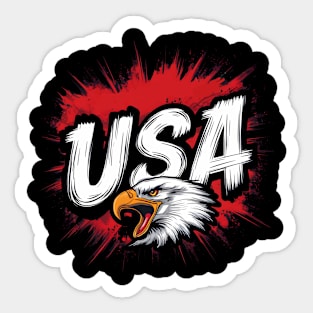 Rebel Spirit: USA Graffiti Eagle Sticker